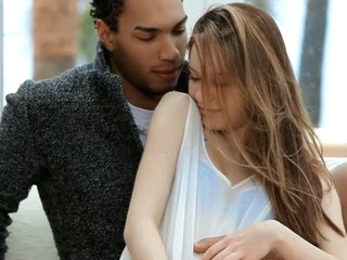 Fresh sweet-looking angel gets licked and fucked on camera