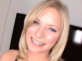 Kyleigh Ann is a super cute blond legal age teenager that still has her braces on but wants to get nasty. That Babe gives head during the time that playing with her twat and than slams her constricted cookie back and forth on the hard dong in her snatch until that babe gets her mouth filled with cum.
